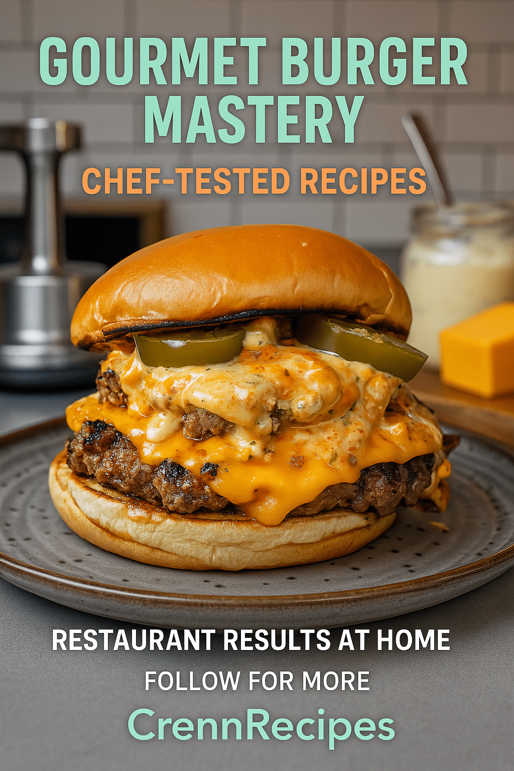 CrennRecipes brand authority - Gourmet Burger Mastery culinary expertise