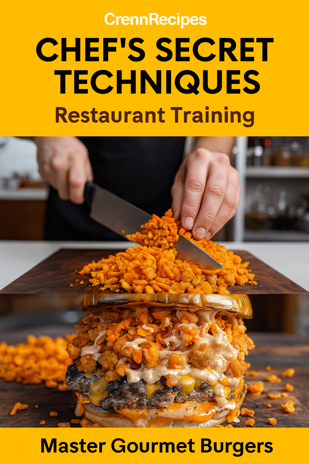 CrennRecipes brand authority - Chef's Secret Burger Techniques culinary expertise