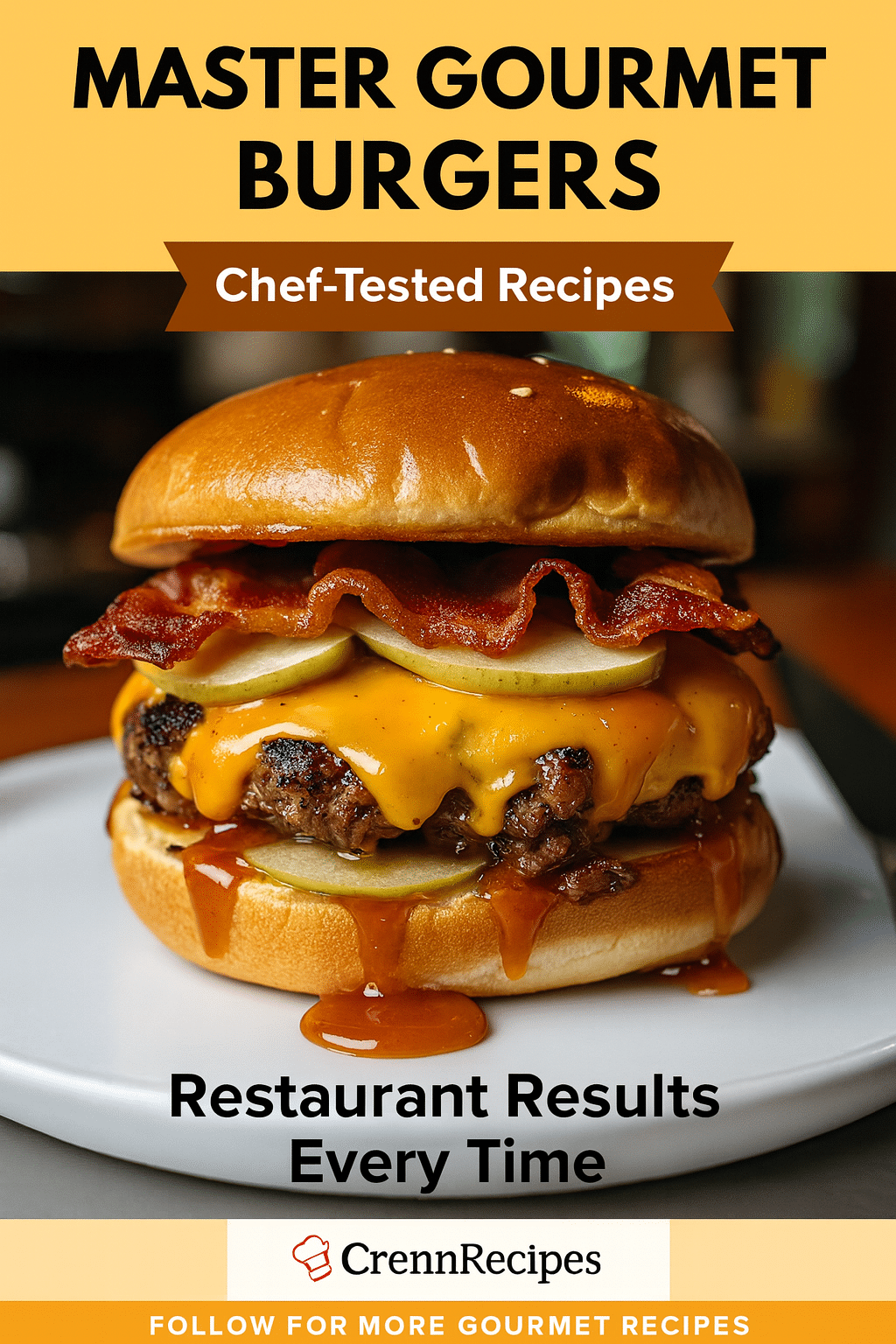 CrennRecipes brand authority - Master Gourmet Burger Techniques culinary expertise