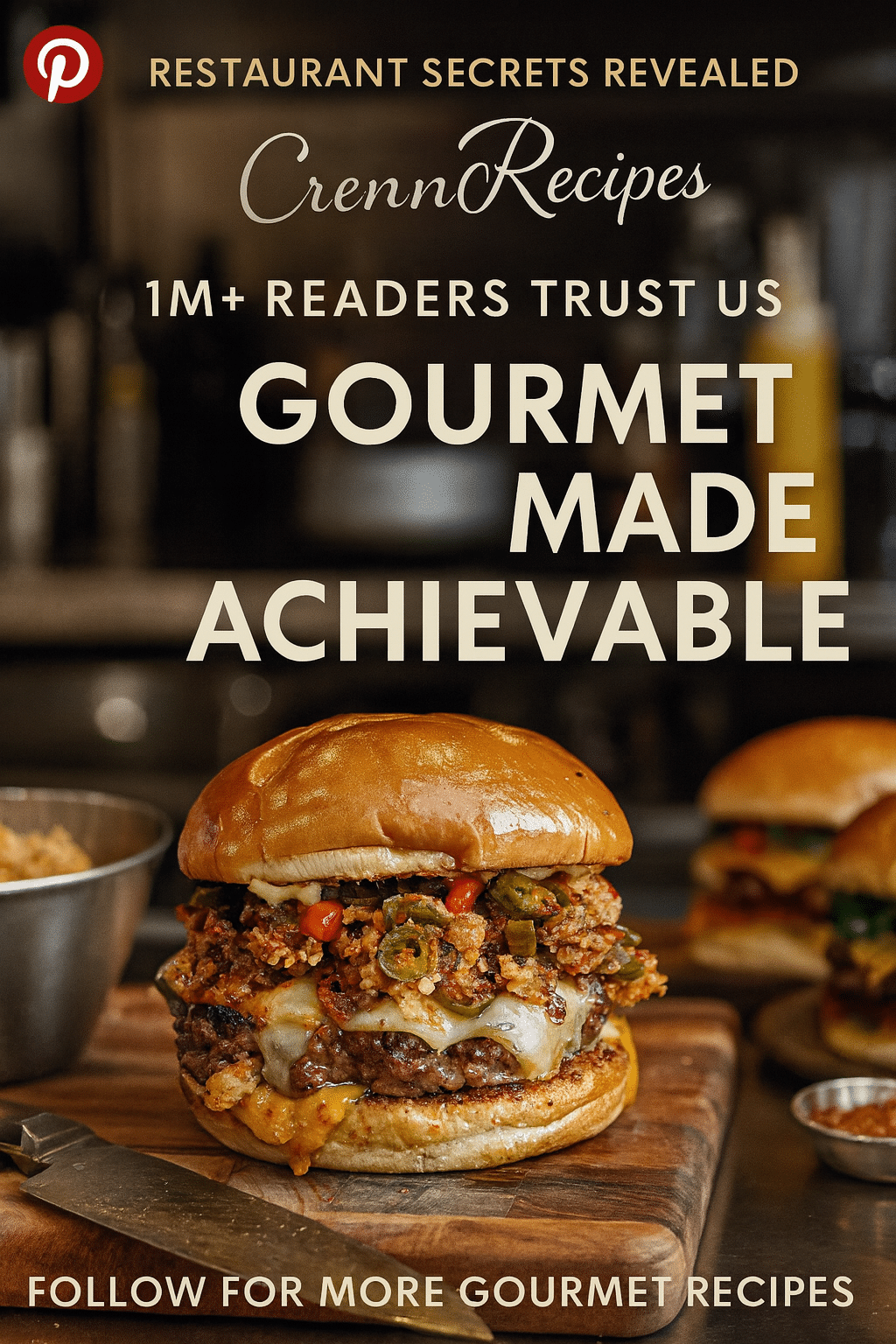 CrennRecipes brand authority - Gourmet Burger Mastery culinary expertise