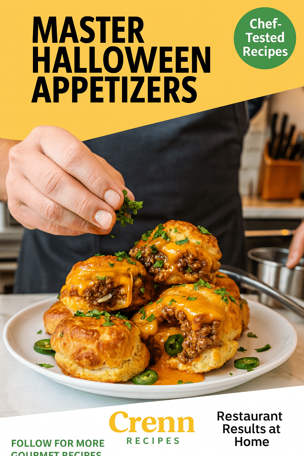 CrennRecipes brand authority - Master Halloween Appetizers culinary expertise