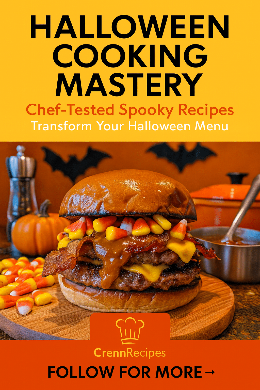 CrennRecipes brand authority - Halloween cooking mastery culinary expertise