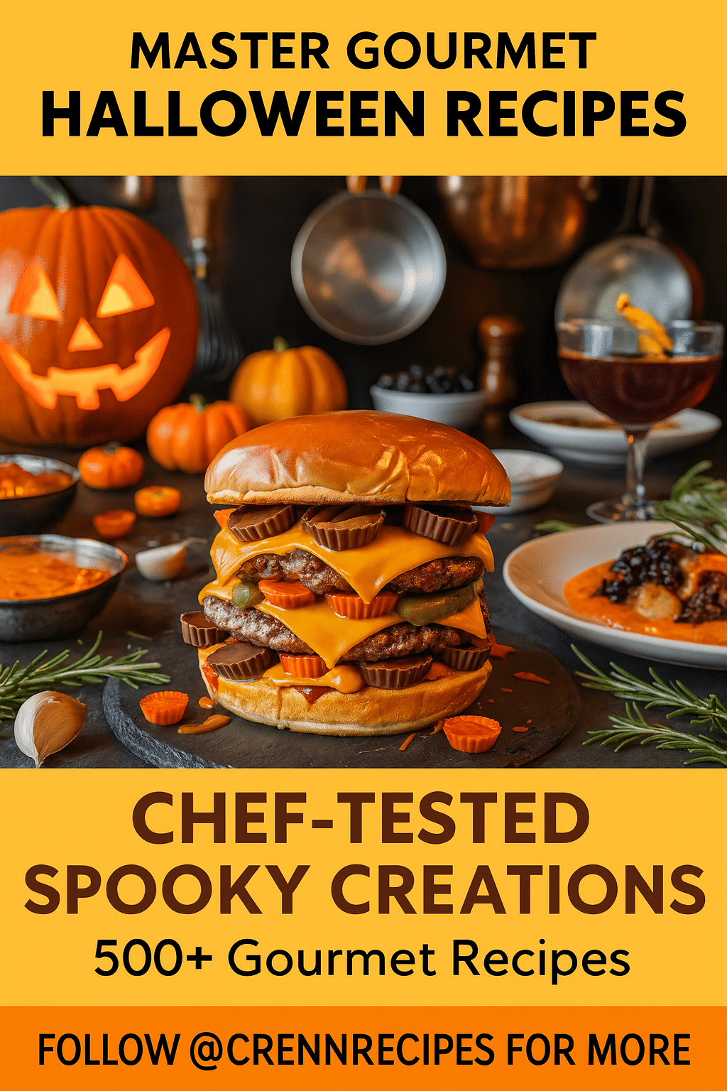 CrennRecipes brand authority - gourmet Halloween recipes culinary expertise