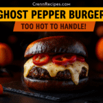 Ghost pepper burger recipe - CrennRecipes elegant entrees Halloween burger