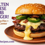 Inferno Jalapeño Cheese Bomb Burger recipe - CrennRecipes elegant entrees jalapeño cheese bomb burger