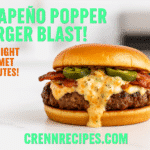 Jalapeño popper burger recipe - CrennRecipes gourmet-appetizers spicy burger