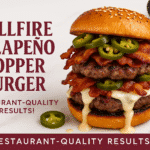 Hellfire jalapeño popper burger recipe - CrennRecipes elegant-entrees spicy burger