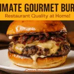 Maple-Bacon Jam Swiss Burger recipe - CrennRecipes elegant-entrees maple bacon jam swiss burger