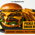 Pickle ranch smash burger recipe - CrennRecipes elegant-entrees pickle ranch smash burger