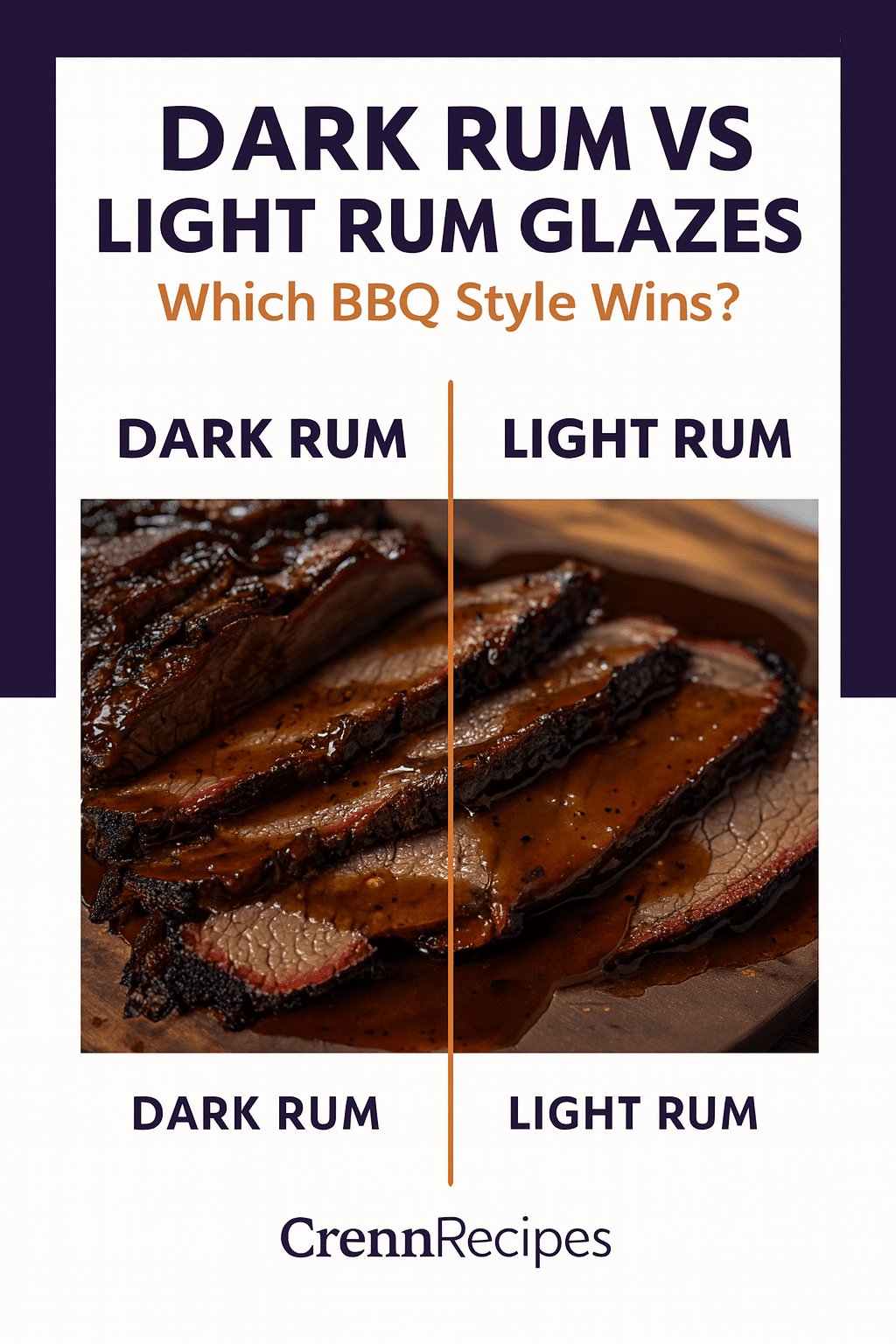 Dark rum vs light rum glaze comparison - gourmet BBQ comparison guide