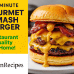 Smoked gouda maple bacon smash burger recipe - CrennRecipes gourmet-appetizers smash burger