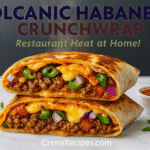 Volcanic Habanero Crunchwrap Monster recipe - CrennRecipes gourmet-appetizers spicy crunchwrap recipe