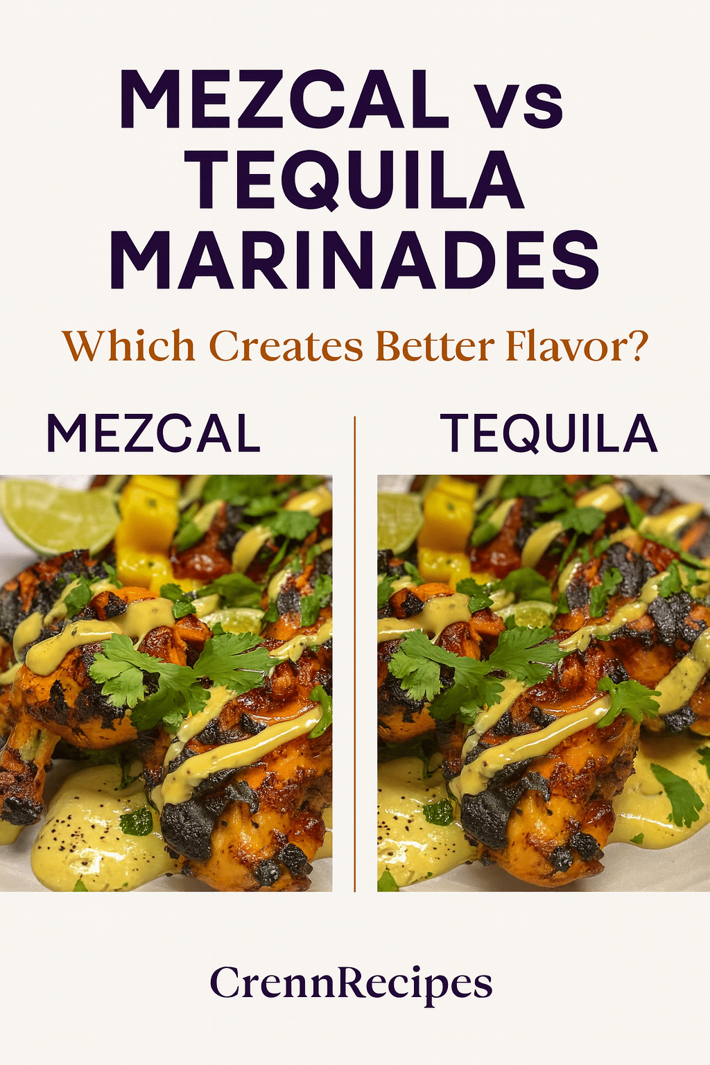 Mezcal vs tequila marinades - grilled chicken comparison guide