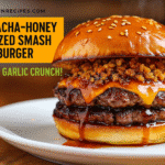 Sriracha honey glazed smash burger recipe - CrennRecipes gourmet-appetizers sriracha honey glazed smash burger
