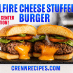 Hellfire Cheese Stuffed Crunch Burger recipe - CrennRecipes elegant-entrees stuffed burger recipe