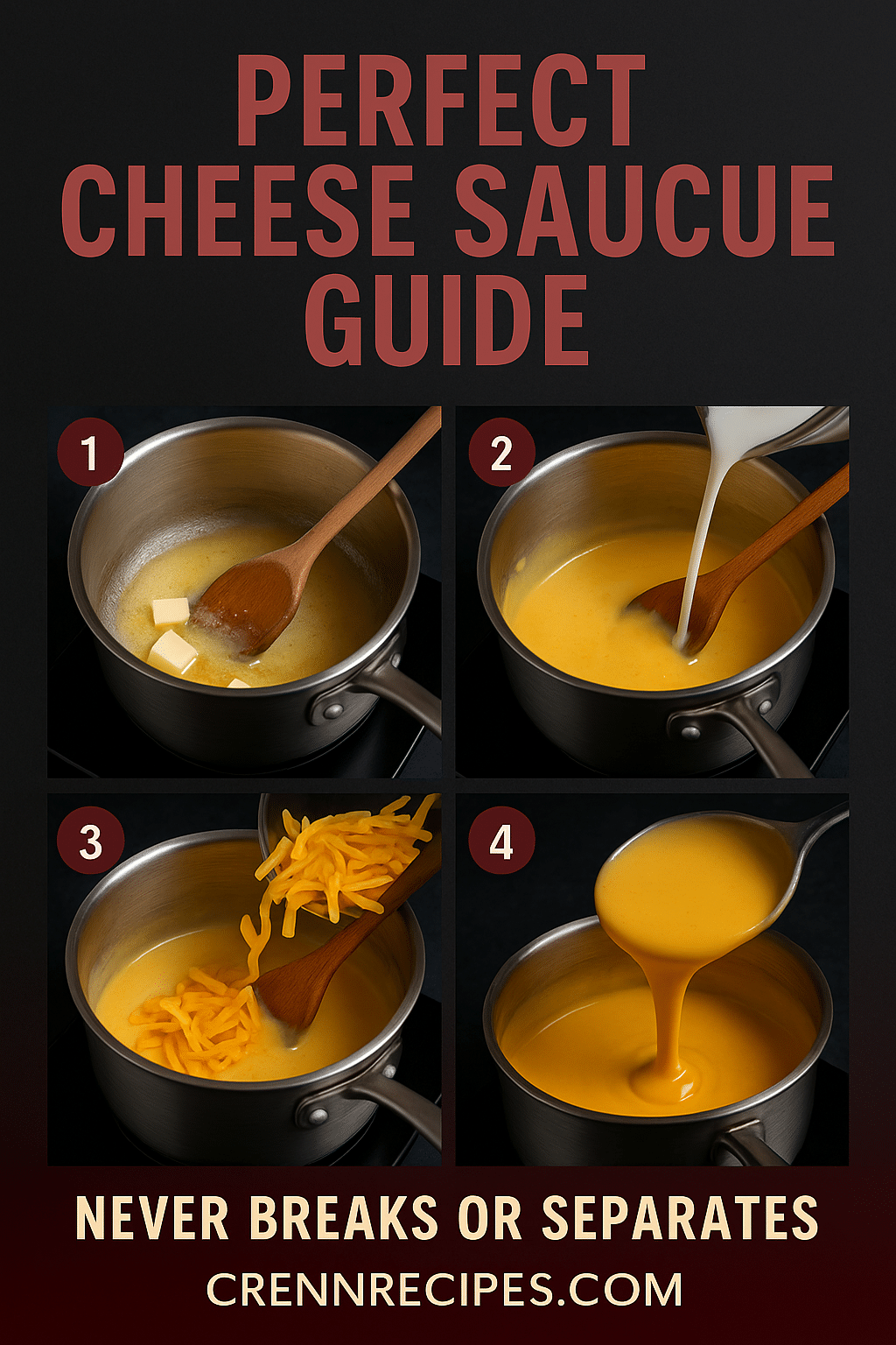 Perfect Cheese Sauce tutorial pin - step-by-step elegant-entrees guide
