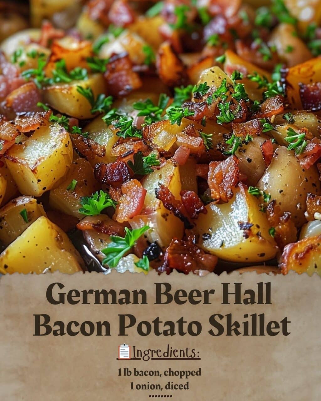 German Beer Hall Bacon Potato Skillet