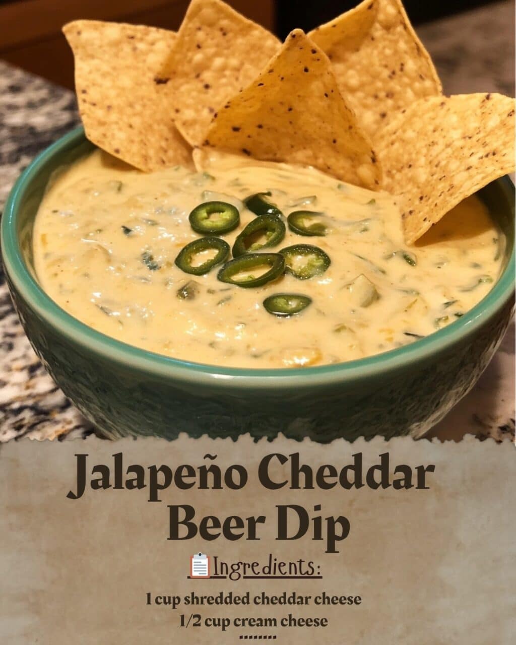 Jalapeño Cheddar Beer Dip