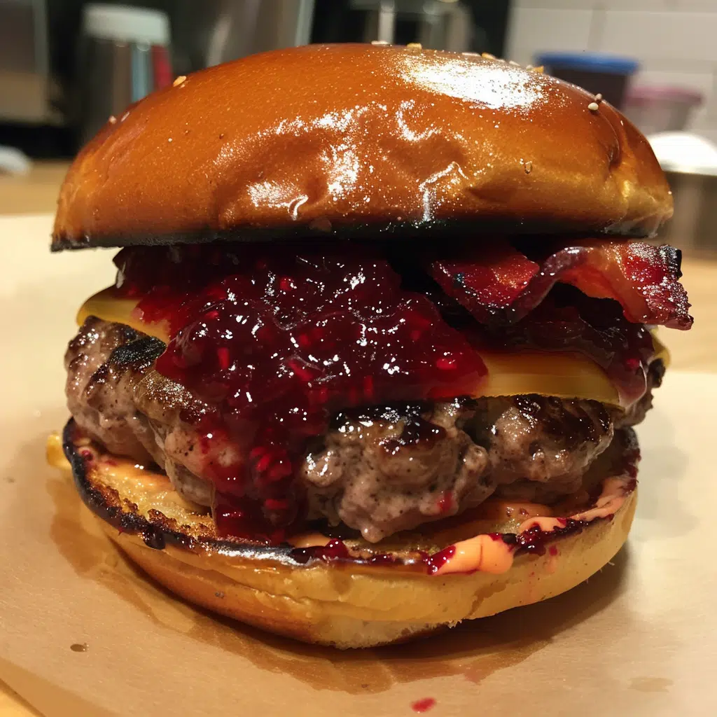 Bacon Raspberry Swirl Burger — restaurant-quality recipe photo