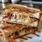BBQ Bacon Pizza Grilled Cheese — restaurant-quality recipe photo