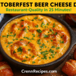 Oktoberfest beer cheese dip recipe - CrennRecipes gourmet appetizer beer cheese dip