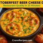 Oktoberfest beer cheese dip recipe - CrennRecipes gourmet appetizer beer cheese dip