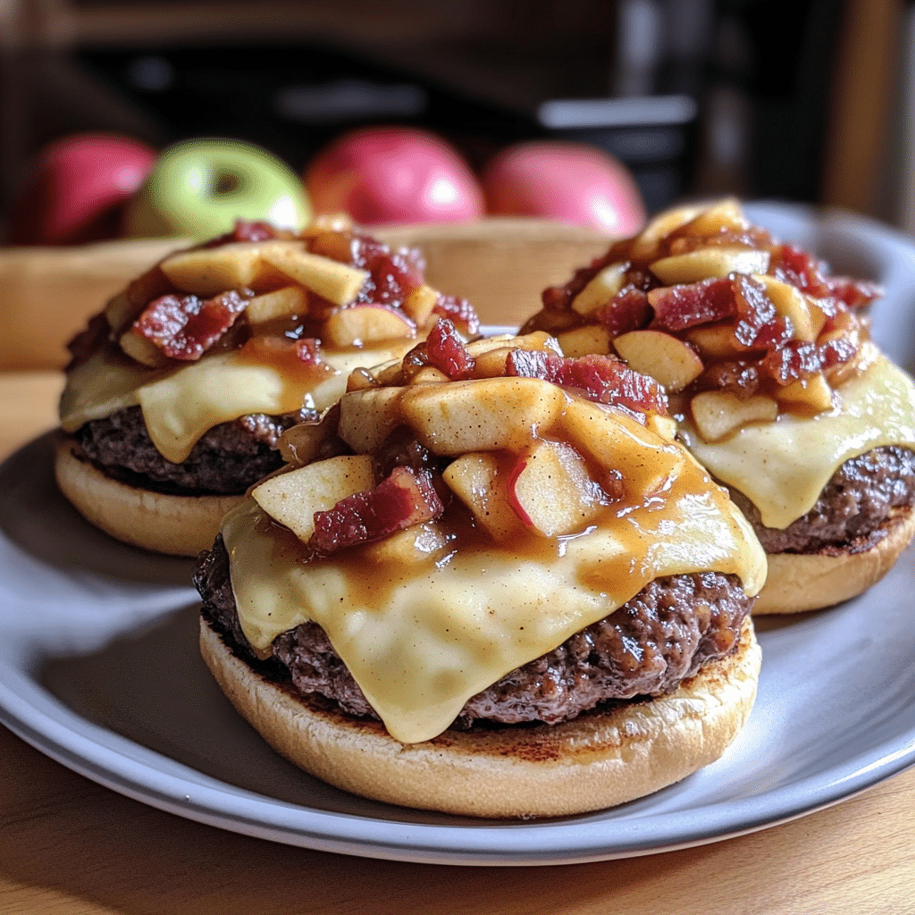 Caramel Apple Bacon Smash Burger