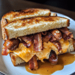 Cheddar Bacon Beer Brat Melt — chef-tested restaurant-quality photo