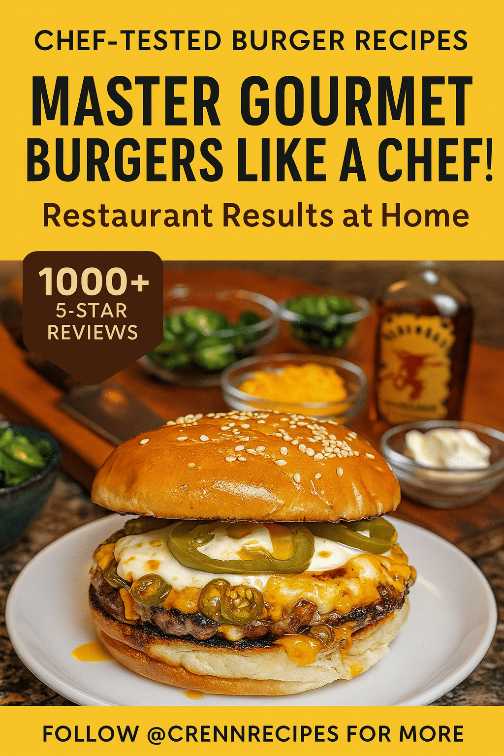 CrennRecipes brand authority - Master gourmet burgers culinary expertise