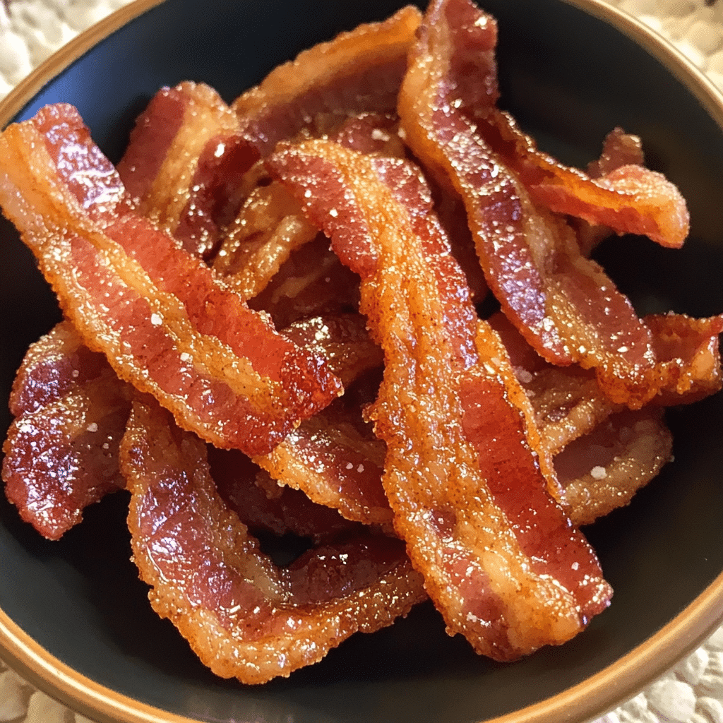 How to make Fireball Brown Sugar Bacon Crisps — key cooking step
