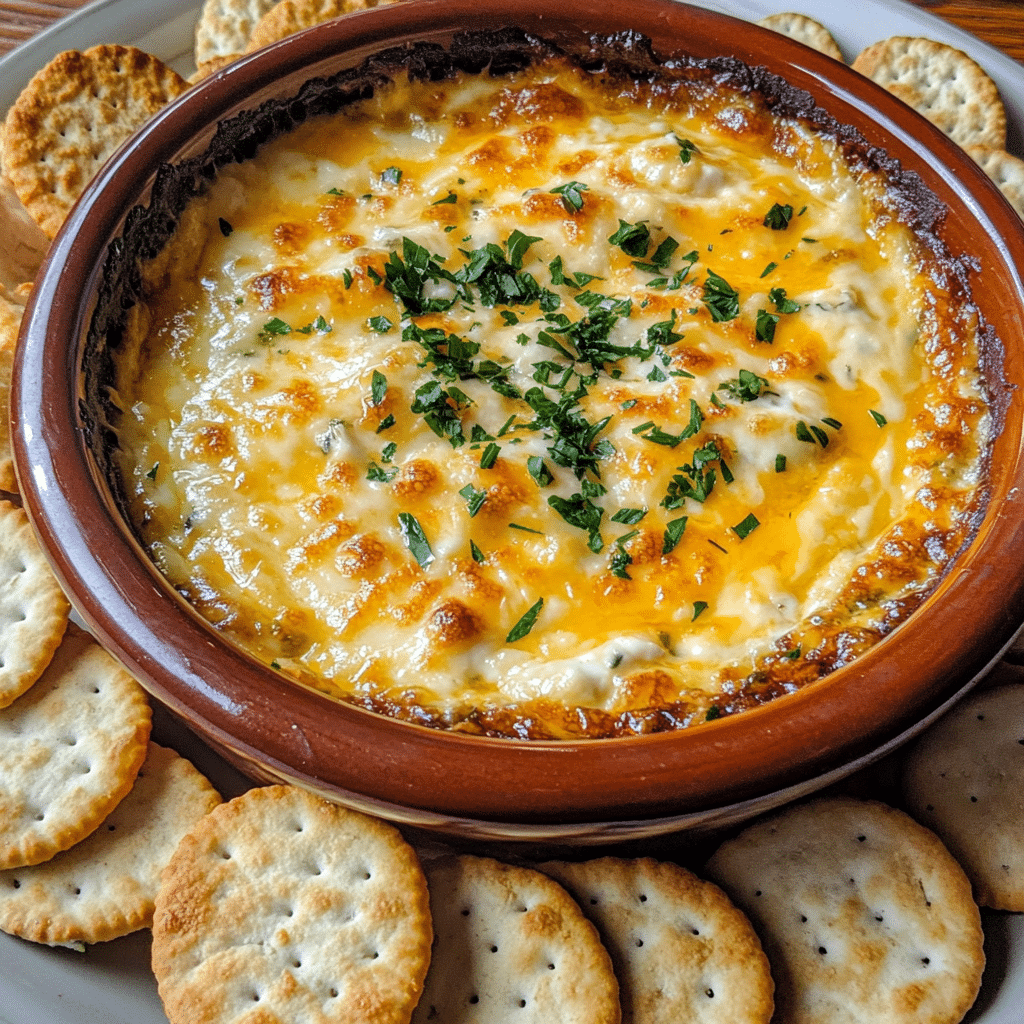 How to make Garlic Herb Beer Cheese Dip — key cooking step