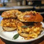 Roasted Pumpkin Sage Mac & Cheese Burger with Brown Butter Crumbs — restaurant-quality recipe photo