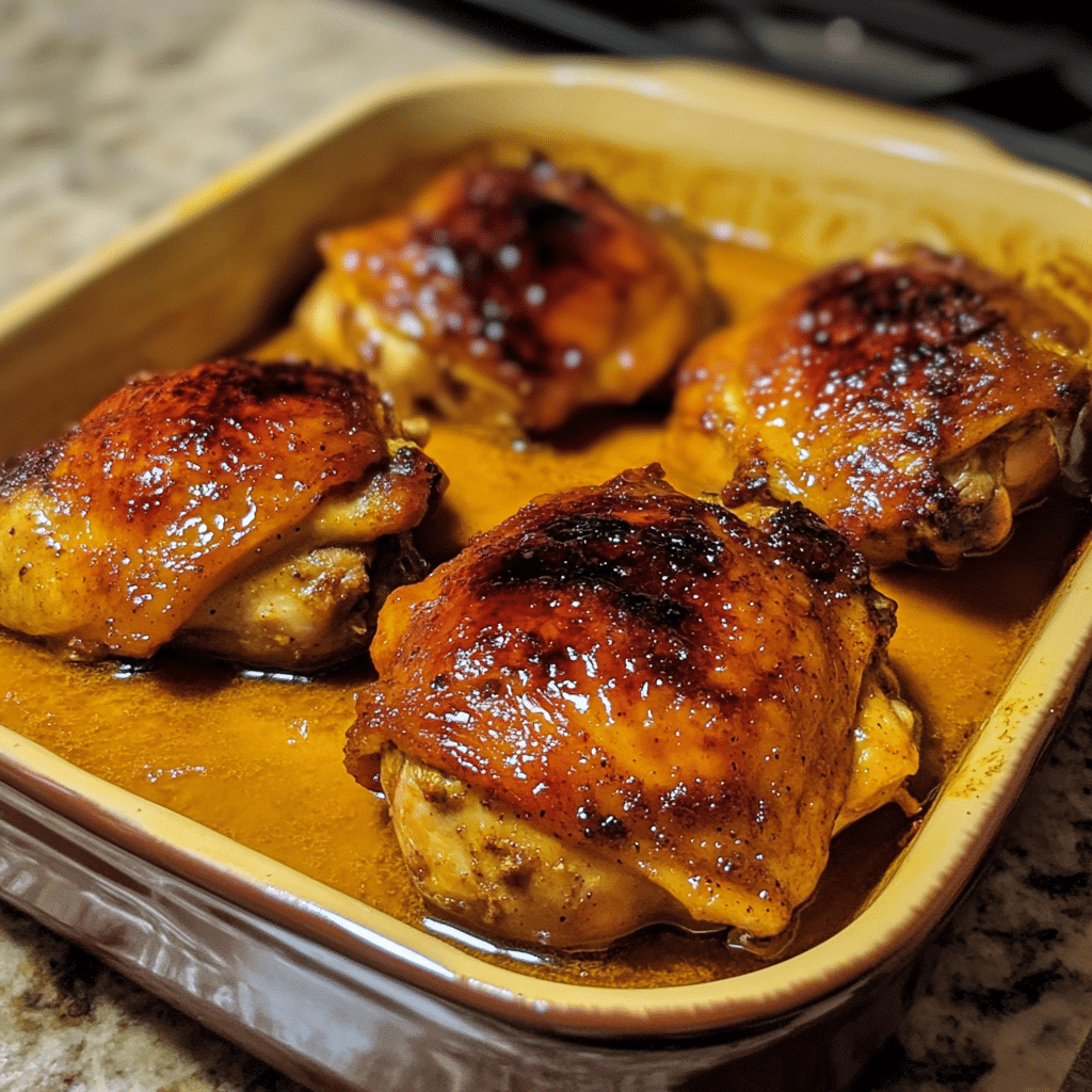 How to make Spiced Pumpkin Whiskey Chicken Thighs with Maple Butter Drizzle — key cooking step