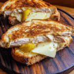 Turkey, Pear & Gouda Grilled Cheese — chef-tested restaurant-quality photo