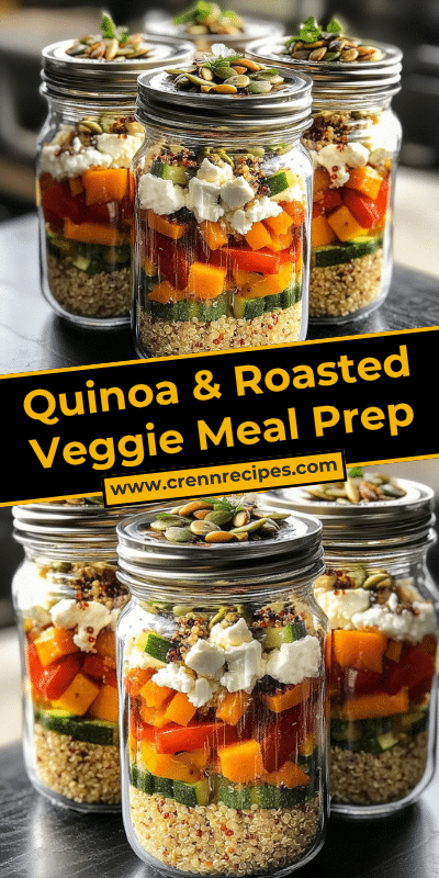 Quinoa & Roasted Veggie Meal Prep Jars