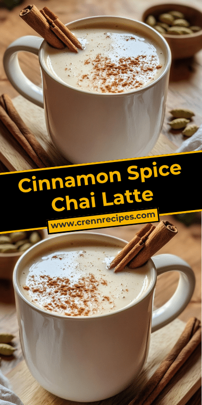 Cinnamon Spice Chai Latte