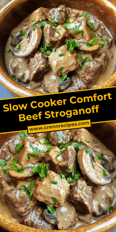 Slow Cooker Comfort Beef Stroganoff