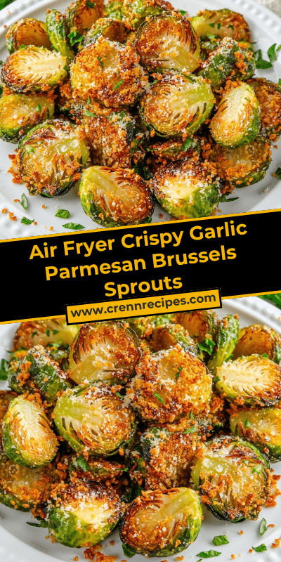 Air Fryer Crispy Garlic Parmesan Brussels Sprouts