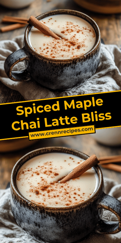 Spiced Maple Chai Latte Bliss