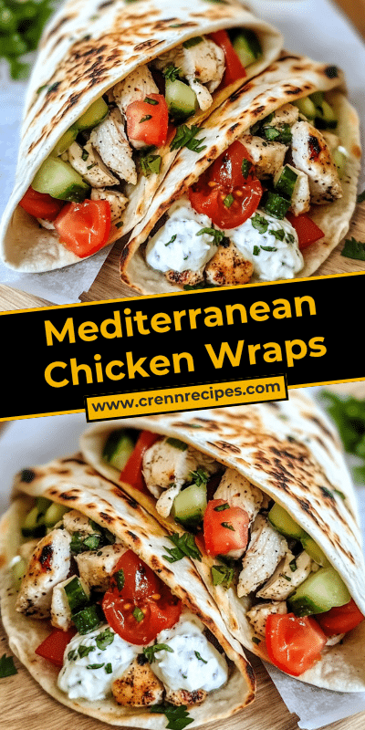 Mediterranean Chicken Wraps