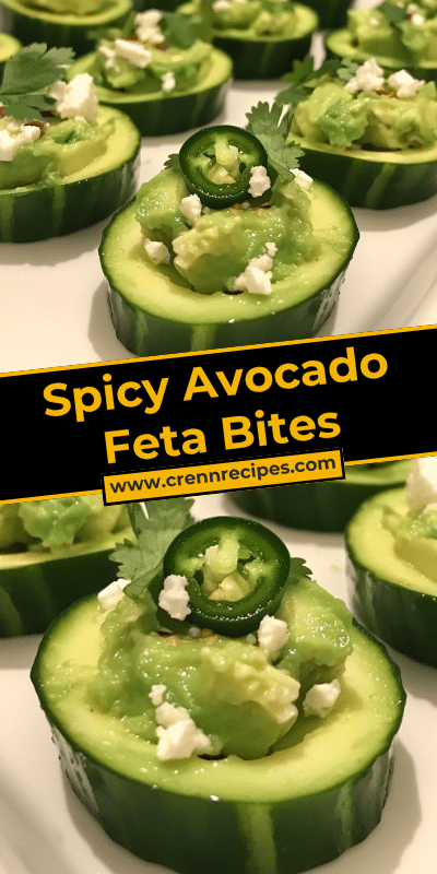 Spicy Avocado Feta Bites