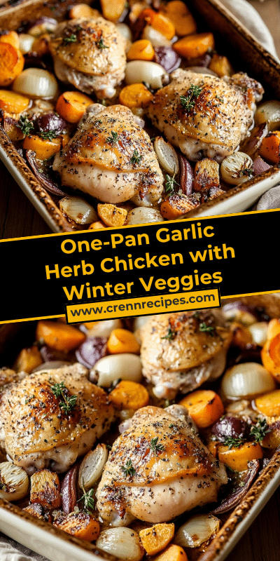 One-Pan Garlic Herb Chicken with Winter Veggies
