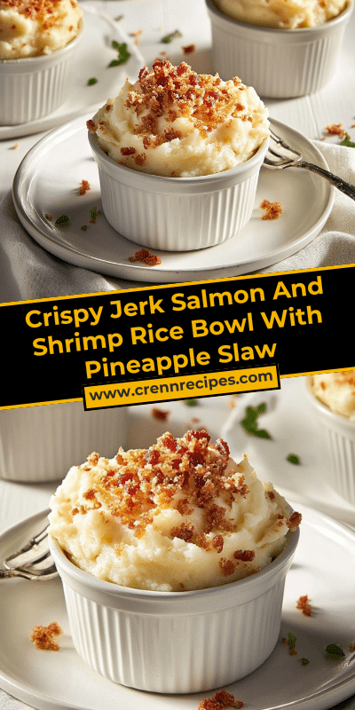 Cheesy Garlic Mashed Potato Volcanoes With Crunchy Bacon Crumble Top