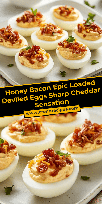 Honey Bacon Epic Loaded Deviled Eggs Sharp Cheddar Sensation