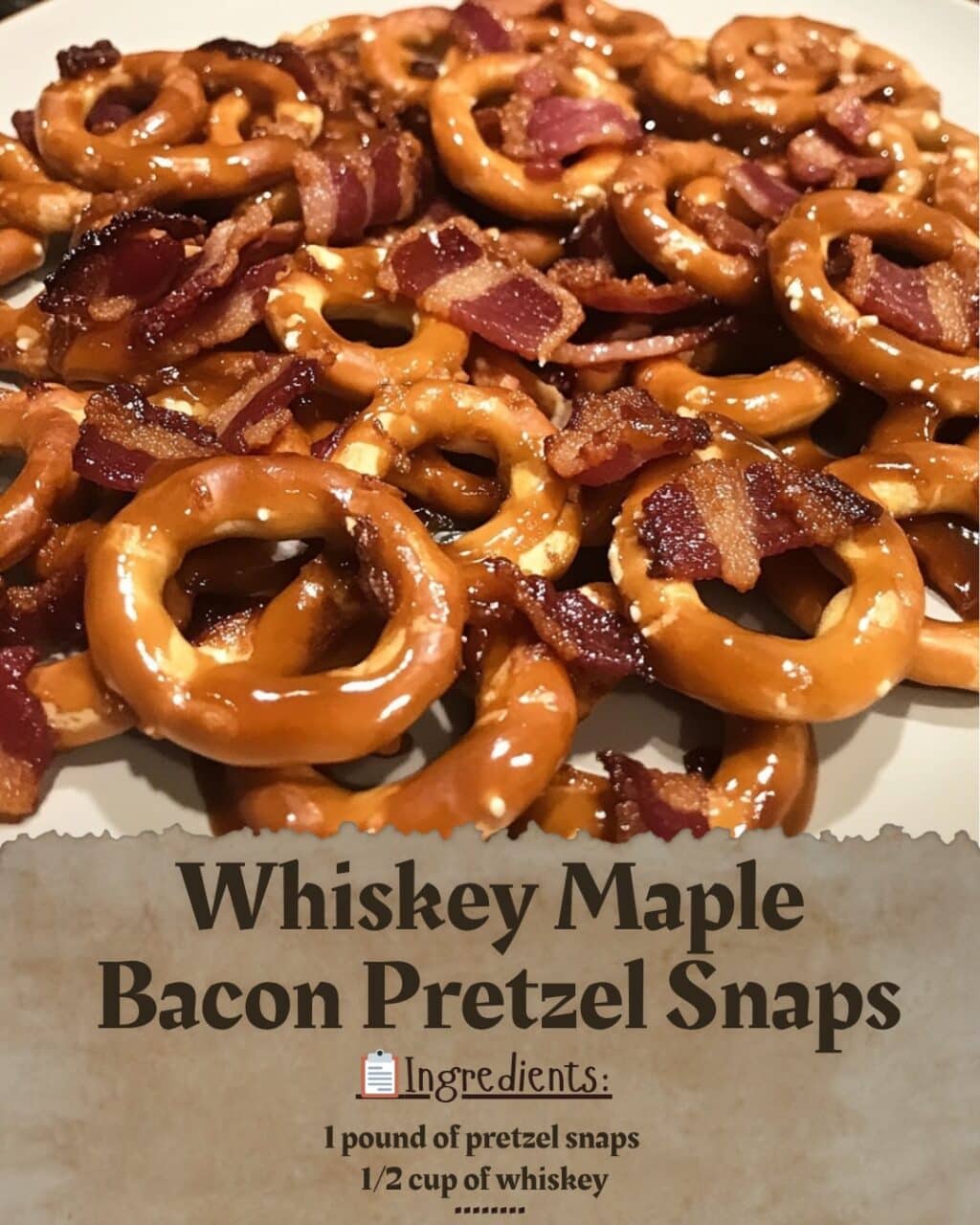 Whiskey Maple Bacon Pretzel Snaps