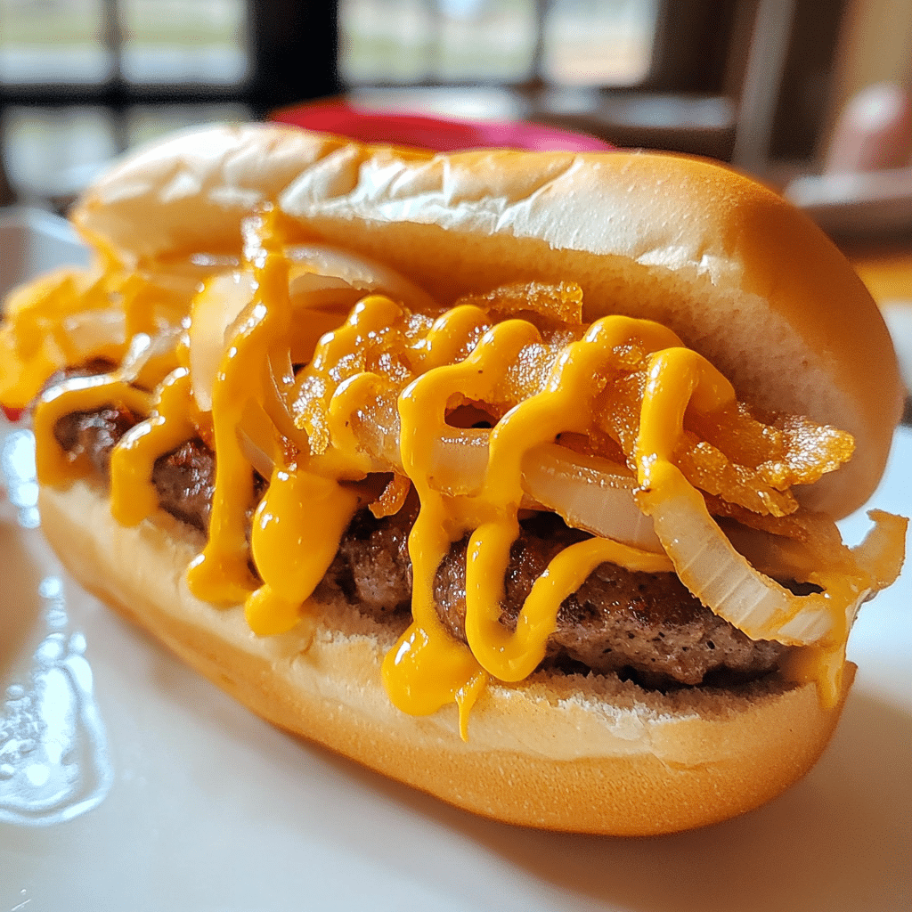 Alpine Beer-Battered Onion Burger Dog — chef-tested restaurant-quality photo
