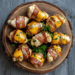 How to make Bacon Wrapped Cheddar Ranch Chicken Bites — cooking process step