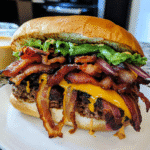 Bourbon Glazed Triple Bacon Smashburger Sub — chef-tested restaurant-quality photo