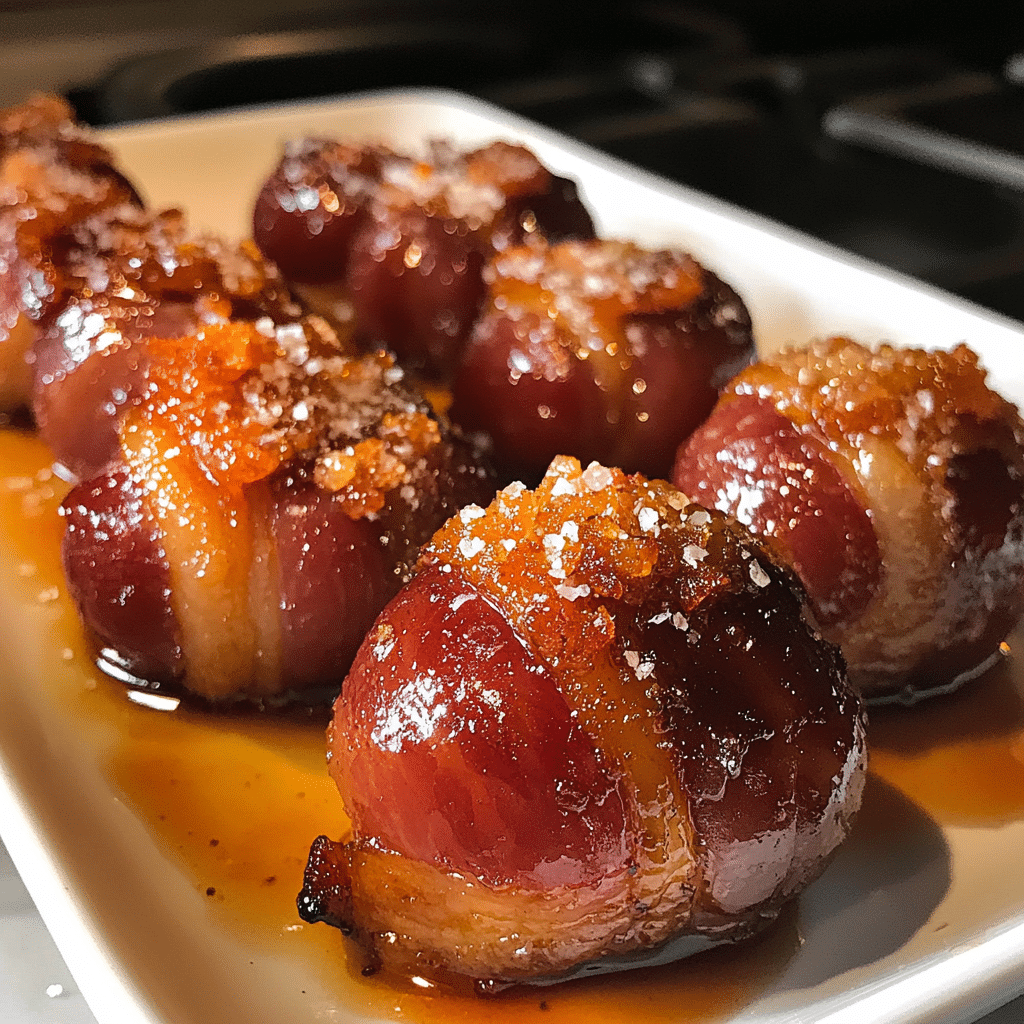 Bourbon Maple Bacon Bombs with Sticky Sweet Heat — chef-tested restaurant-quality photo