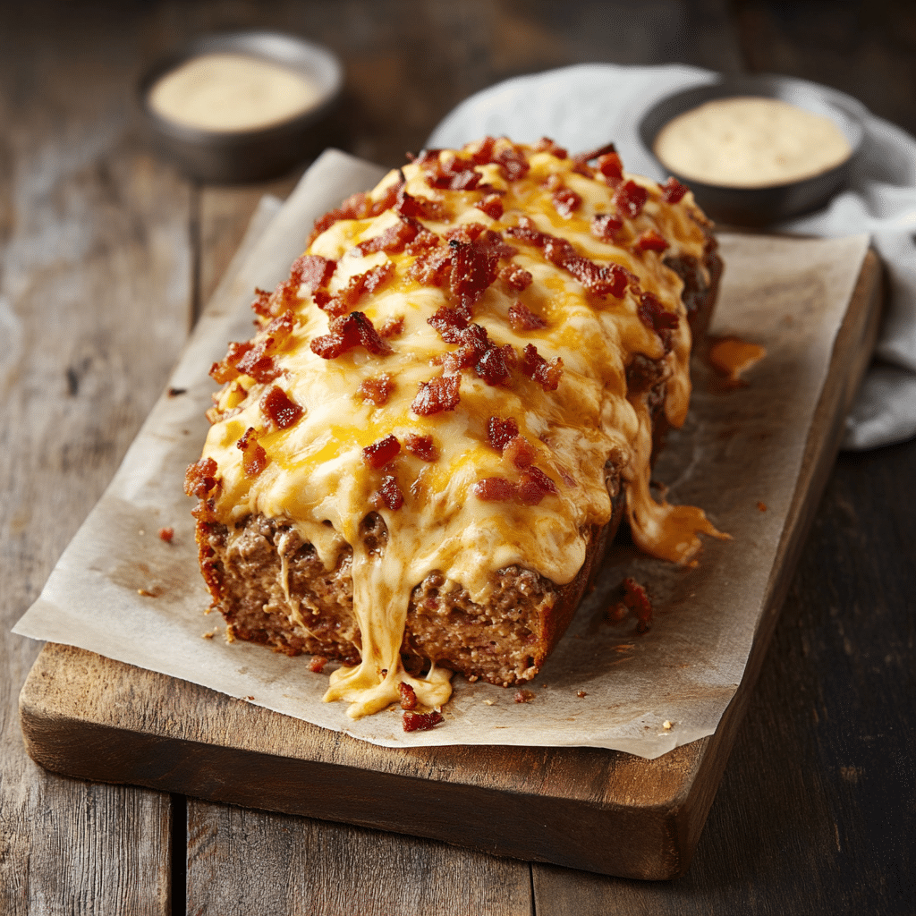 Cheesy Bacon Ranch Smashburger Loaf — refined comfort food photo